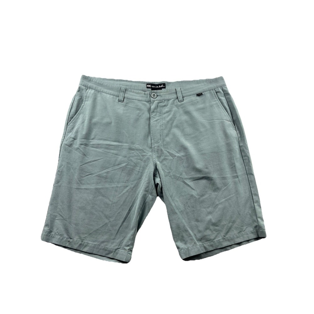 Travis Mathew All In‎ 11" Golf Shorts Mens 40 Green Performance Stretch Active